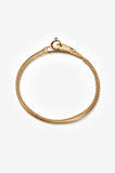 MONDAY EDITION(マンデイエディション) golden thin chain blacelet