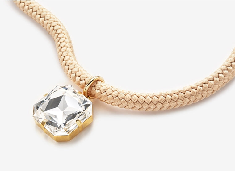 MONDAY EDITION(マンデイエディション) Bold Crystal Rope Necklace