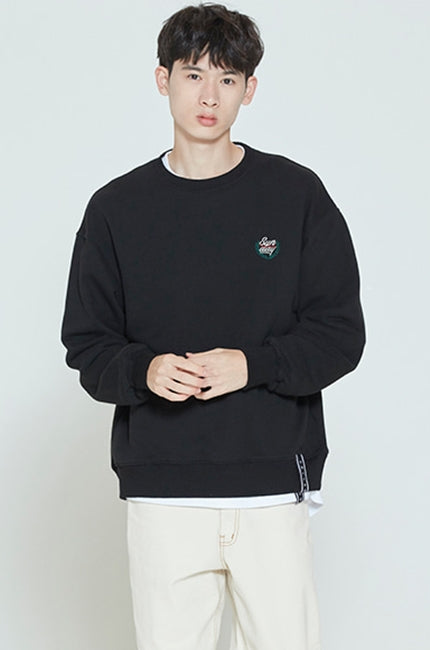 ロマンティッククラウン(ROMANTIC CROWN) SUNDAY SYNDROME LOGO SWEATSHIRT_BLACK
