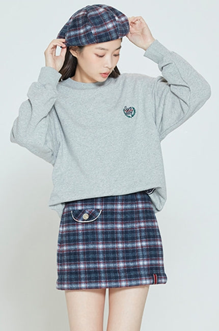ロマンティッククラウン(ROMANTIC CROWN) SUNDAY SYNDROME LOGO SWEATSHIRT_GREY