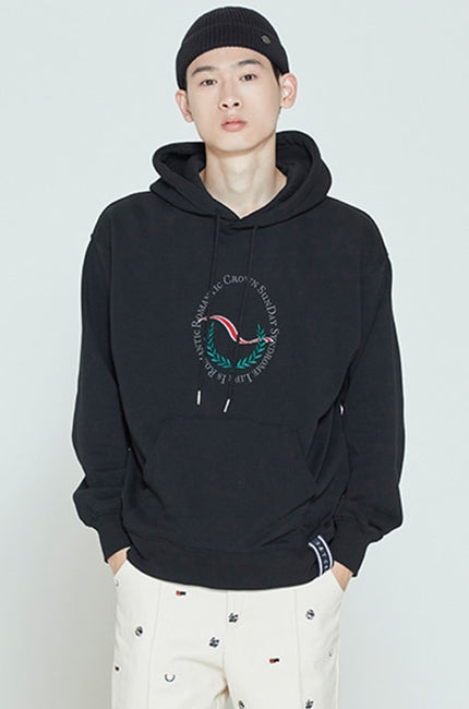 ロマンティッククラウン(ROMANTIC CROWN) CEREMONY LAUREL HOODIE_BLACK RMTC