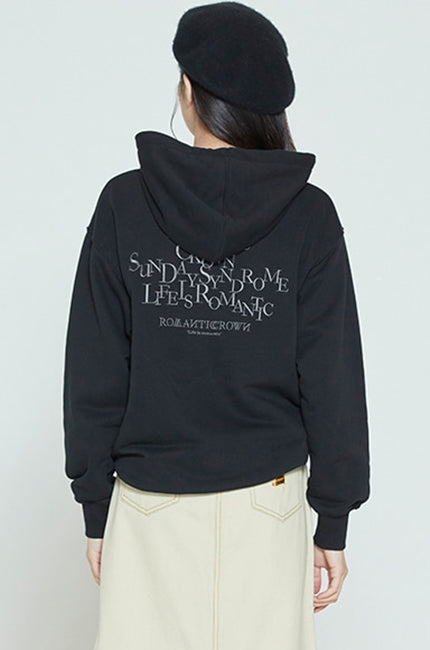 ロマンティッククラウン(ROMANTIC CROWN) CEREMONY LAUREL HOODIE_BLACK RMTC