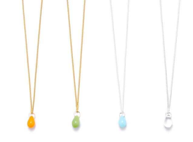 MONDAY EDITION(マンデイエディション) bohemian glass necklace_sky blue