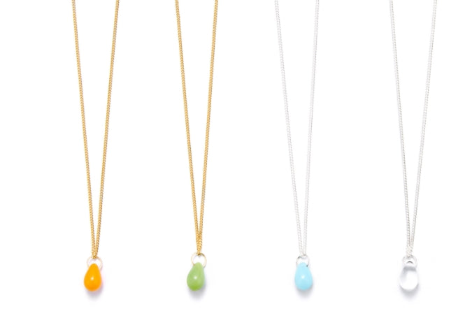 MONDAY EDITION(マンデイエディション)  bohemian glass necklace_clear