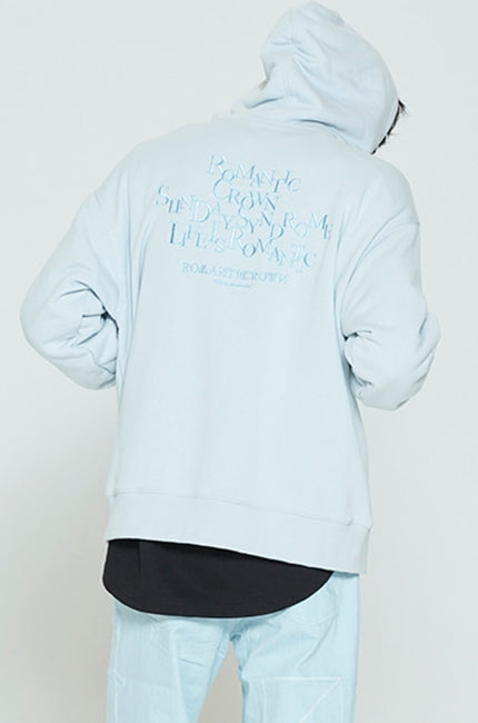ロマンティッククラウン(ROMANTIC CROWN) CEREMONY LAUREL HOODIE_SKY BLUE