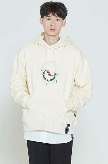 ロマンティッククラウン(ROMANTIC CROWN) CEREMONY LAUREL HOODIE_OATMEAL