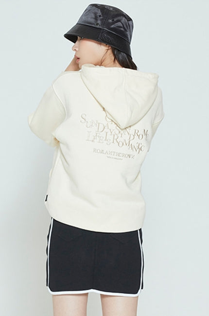ロマンティッククラウン(ROMANTIC CROWN) CEREMONY LAUREL HOODIE_OATMEAL