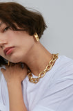 MONDAY EDITION(マンデイエディション) bold oval chain necklace