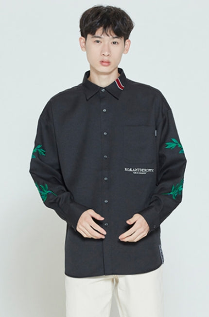 ロマンティッククラウン(ROMANTIC CROWN) MODERN LAUREL SHIRT_BLACK