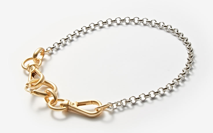 MONDAY EDITION(マンデイエディション) Linked Chunky Hoop Necklace