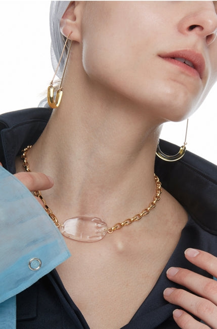 MONDAY EDITION(マンデイエディション)  Ugly Glass Chain Choker