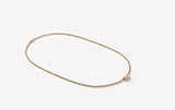 MONDAY EDITION(マンデイエディション)   golden simple ball chain necklace