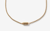 MONDAY EDITION(マンデイエディション)   golden simple ball chain necklace