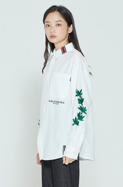 ロマンティッククラウン(ROMANTIC CROWN) MODERN LAUREL SHIRT_WHITE