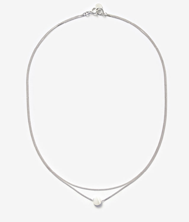 MONDAY EDITION(マンデイエディション) Double Chain Seashell Point Choker