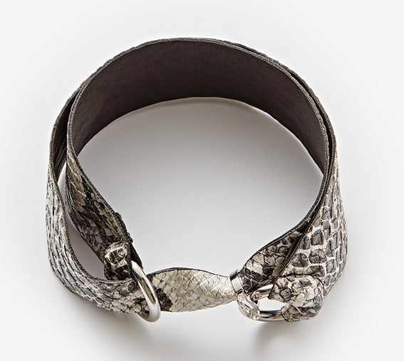 MONDAY EDITION(マンデイエディション) Basilisk Skin Ring Lock Choker