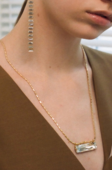 MONDAY EDITION(マンデイエディション) Crystal Cup Long Necklace