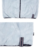 ロマンティッククラウン(ROMANTIC CROWN) BACK LINE PATCH FLEECE JACKET_SKY BLUE