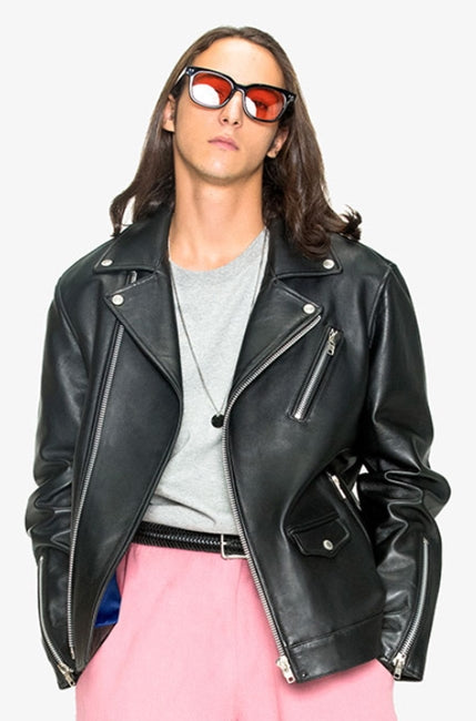 mahagrid (マハグリッド)  W RIDERS JACKET(LAMBSKIN) [BLACK]