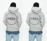 mahagrid (マハグリッド)  RAINBOW REFLECTIVE CIRCLE HOODIE [GREY]