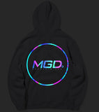 mahagrid (マハグリッド)  RAINBOW REFLECTIVE CIRCLE HOODIE [GREY]