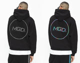 mahagrid (マハグリッド)  RAINBOW REFLECTIVE CIRCLE HOODIE [BLACK]