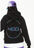 mahagrid (マハグリッド)  RAINBOW REFLECTIVE CIRCLE HOODIE [BLACK]