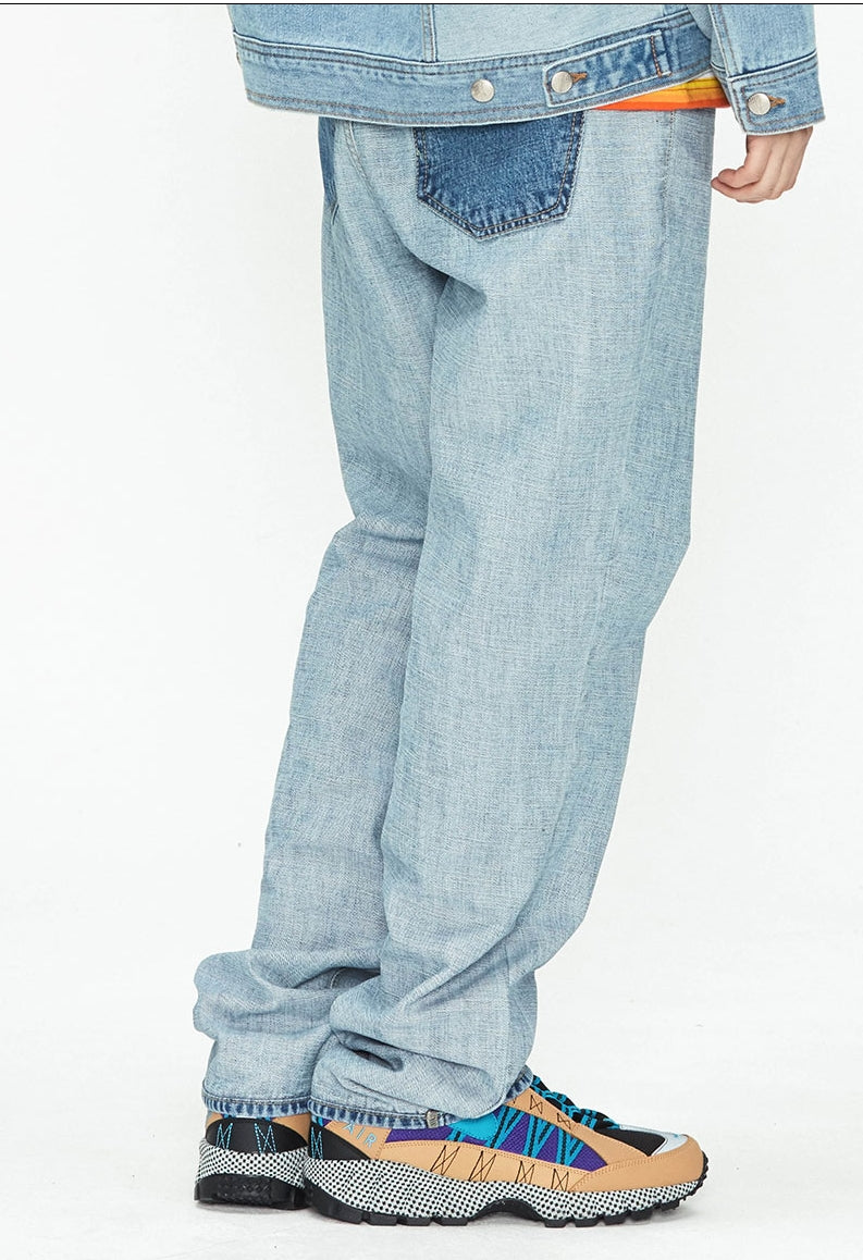 mahagrid (マハグリッド)  REVERSE DENIM PANTS [LIGHT BLUE]