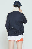 ロマンティッククラウン(ROMANTIC CROWN) LOGO COTTON WINDBREAKER_NAVY