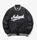 mahagrid (マハグリッド)  SCRIPT LOGO BASEBALL JACKET [BLACK]