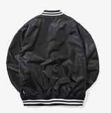 mahagrid (マハグリッド)  SCRIPT LOGO BASEBALL JACKET [BLACK]