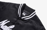 mahagrid (マハグリッド)  SCRIPT LOGO BASEBALL JACKET [BLACK]