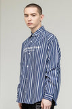 mahagrid (マハグリッド)  STRIPE SHIRT [NAVY]