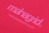 mahagrid (マハグリッド)  BACK THIRD LOGO LS TEE [PINK]