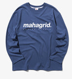 mahagrid (マハグリッド)   ORIGIN LOGO LS TEE [NAVY]