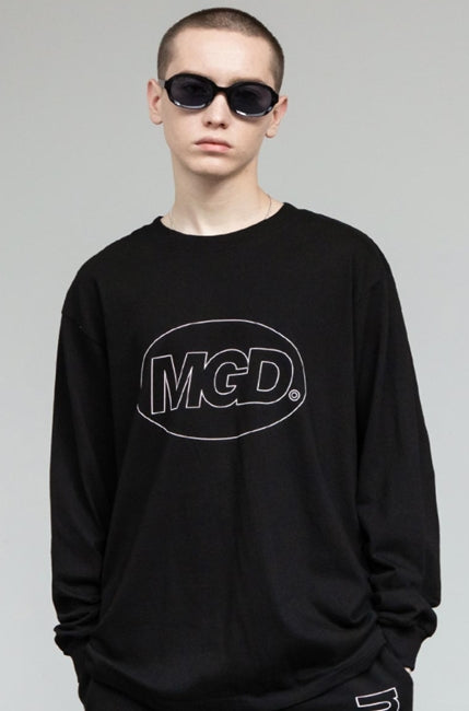 mahagrid (マハグリッド)   MINIMAL MGD LS TEE [BLACK]