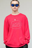 mahagrid (マハグリッド)   MINIMAL MGD LS TEE [PINK]