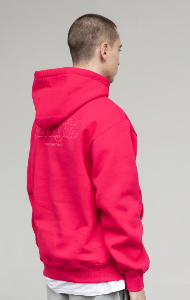mahagrid (マハグリッド) BACK THIRD LOGO HOODIE [PINK]