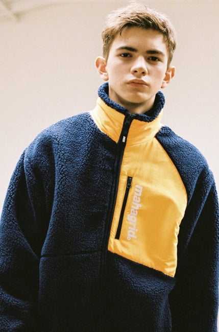 mahagrid (マハグリッド)  HEAVY FLEECE JACKET [NAVY]