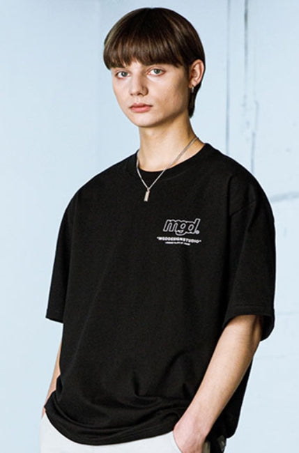 mahagrid (マハグリッド)   LICENSE LOGO TEE [BLACK]