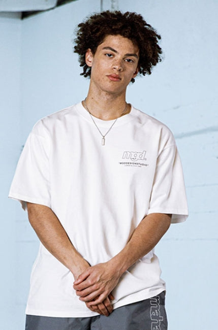 mahagrid (マハグリッド)   LICENSE LOGO TEE [WHITE]