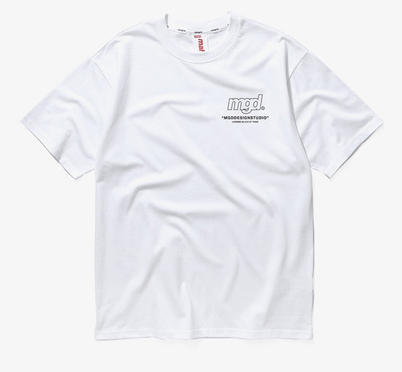 mahagrid (マハグリッド)   LICENSE LOGO TEE [WHITE]