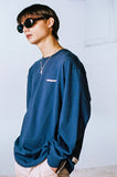 mahagrid (マハグリッド)    POINT LOGO LS TEE [NAVY]