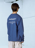 mahagrid (マハグリッド)    POINT LOGO LS TEE [NAVY]