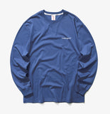 mahagrid (マハグリッド)    POINT LOGO LS TEE [NAVY]