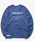 mahagrid (マハグリッド)    POINT LOGO LS TEE [NAVY]