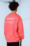 mahagrid (マハグリッド)   POINT LOGO LS TEE [PINK]