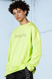 mahagrid (マハグリッド)  OUTLINE LOGO LS TEE [LIME]