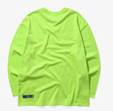 mahagrid (マハグリッド)  OUTLINE LOGO LS TEE [LIME]