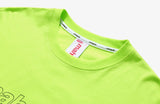 mahagrid (マハグリッド)  OUTLINE LOGO LS TEE [LIME]